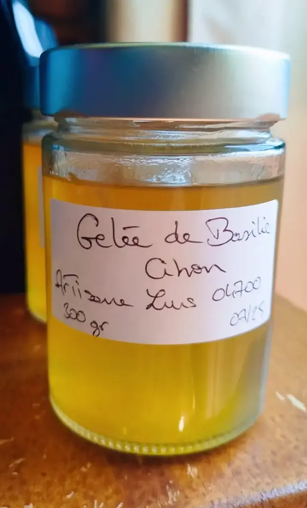 Gelée de basilic citron