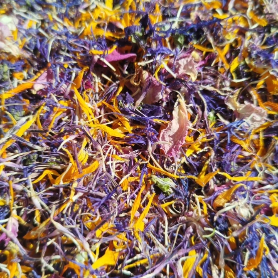 Pétales de fleurs comestibles